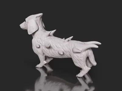 Cute Sci-Fi Alien Dog 3D print model
