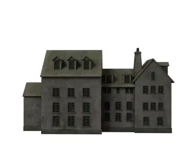 Haunted Hospital Abandoned Horror Environment Prop 3D model