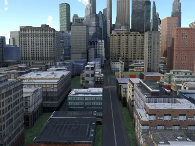 City 109 Low-poly 3D model