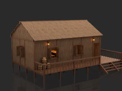 Medieval Fantasy House 03 3D model