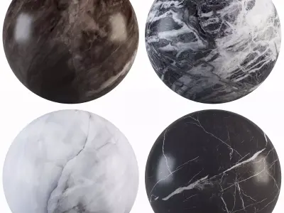 Marble 65 - Mud Black-French Agate-Gray Branche-Brown Texture