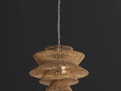 Newport Natural Chandelier 3D model