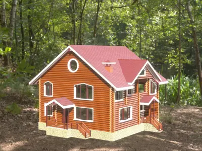 Log House 3D model