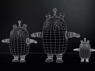 Minirobotic6Pack2 Low-poly 3D model