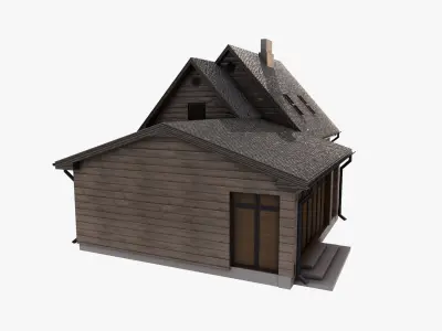 Building 002 Low-poly 3D model