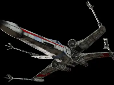 star wars x-wing 3D model
