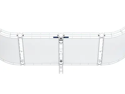 Backdrop 8ft x 20ft Truss Backwall Display 3D model