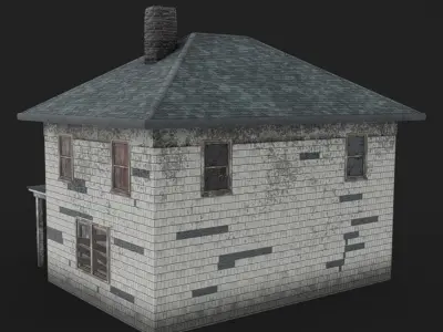 House 06 - Abandoned Low-poly 3D model