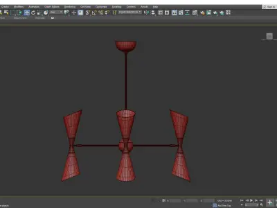 Fuentes Chandelier Low-poly 3D model