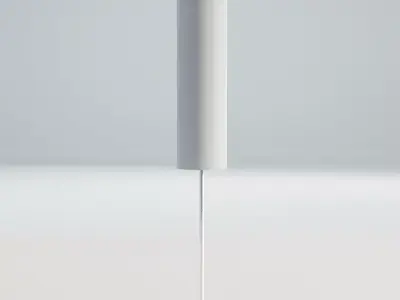 White Fabric Lamps 3D model
