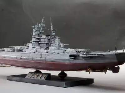 Yamato Class Future Battleship 2030 3Dprinter 3D print model