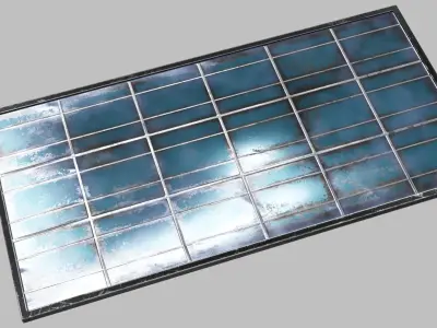 Solar Panel Low-poly 3D model