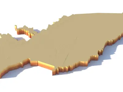 Saint Petersburg City in Russia 3D model