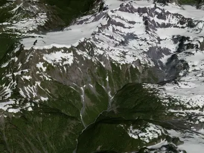 Mount Olympus 3D model