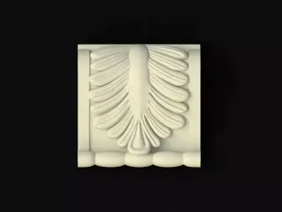 pilaster decorative molding 3D model