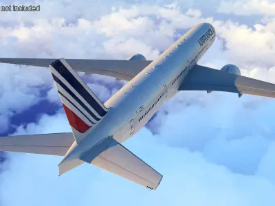  Air France Boeing 777-300ER Rigged for Maya 