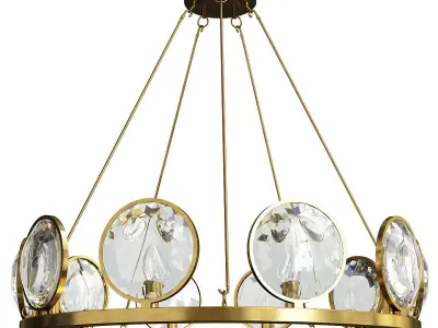 Currey and Co MarjieScope Chandelier Low-poly 3D model