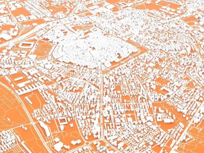 Cityscape Modena Italy 3D model