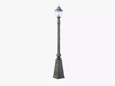 Street Lamp Low-poly 3D model