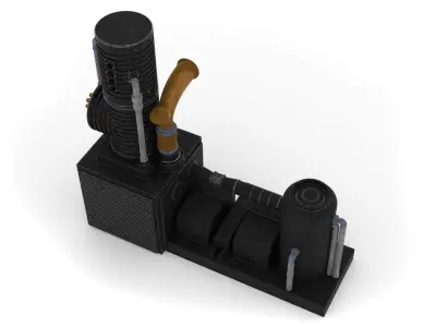 Speederbike Charge Station 1-12 scale Blackseries 3D print model