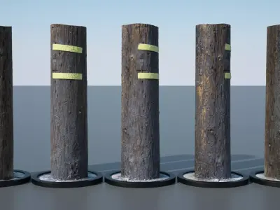 Utility Pole 3D model