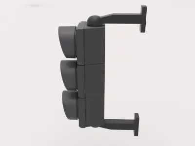 Traffic Light 01 Low-poly 3D model