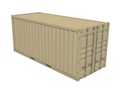 20ft Shipping Container  3D model