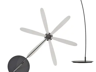 roche bobois libellule floor lamp 3D model