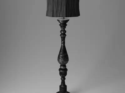 Vintage floor lamp 3D model purchase