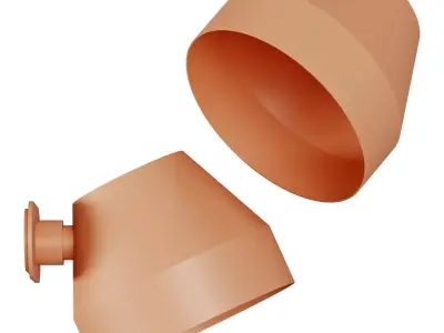 pluskouple cap wall lamp 3D model