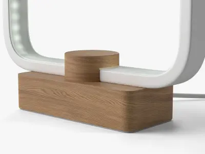 MINIMALIST LED WOOD TABLE LAMP 3D model