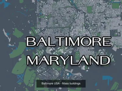 Cities in USA - mass buildings 3D Model Pack