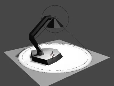 desk lamp 3D model 11