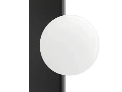 Minimalist wall light Low-poly 3D model