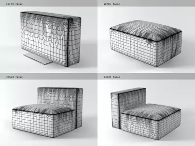 Blo sofa system 3D model