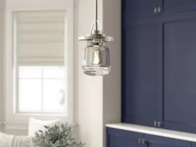 Coburn 1 - Light Single Jar Pendant 3D model