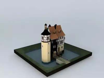 Tower House Free 3D model