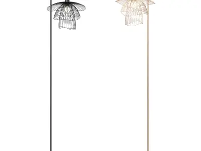 Forestier floor lamp Papillon 3D model