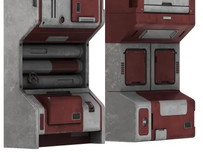 Sci-Fi elements 4 3D model
