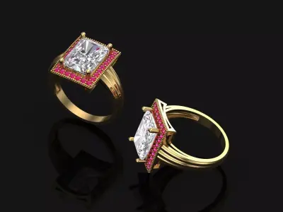 Ring 001 3D print model