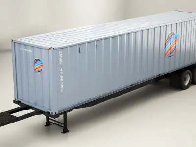  ISO Shipping Container Semi Trailer 