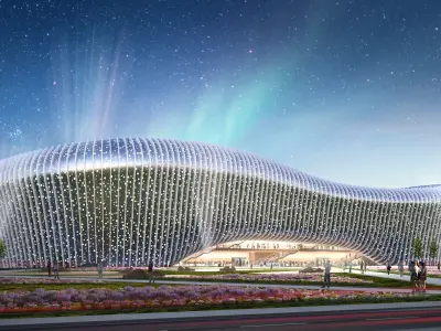 Futuristic Stadium 3d model 3D model