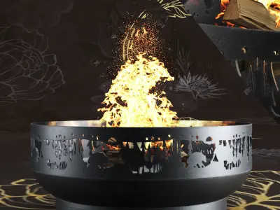 Fire Bowl  3D Model Pack