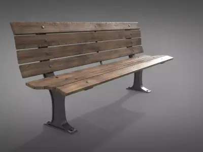 Bench park 3D model