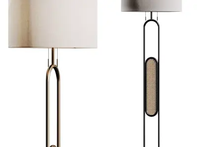 Adesso Levy Floor Lamp 3D model