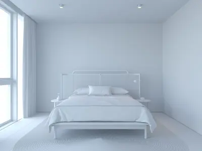 Dot Bedroom Scene 3D model