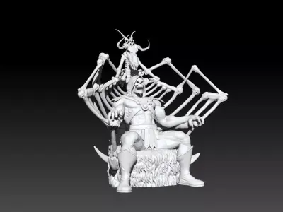 Skeletor from Winky fan art 3D print model