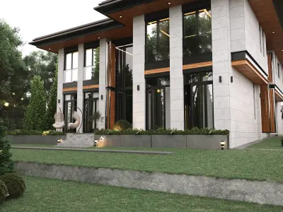 LUXURY VILLA 3D model shop