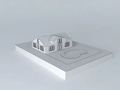 Small Brick House Free 3D model
