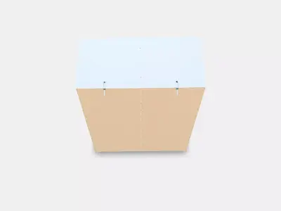 KLEPPSTAD Wardrobe with sliding doors 1 Low-poly 3D model